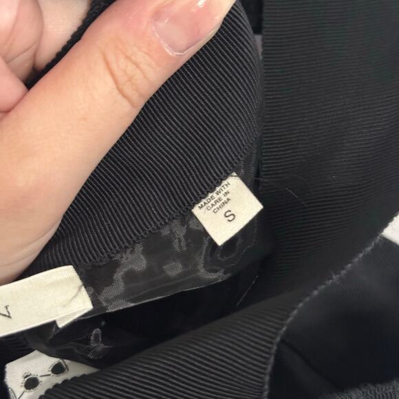 Doen Lace Panel Halter Neck Knee Length Dress Black Size Small - Picture 2 of 4